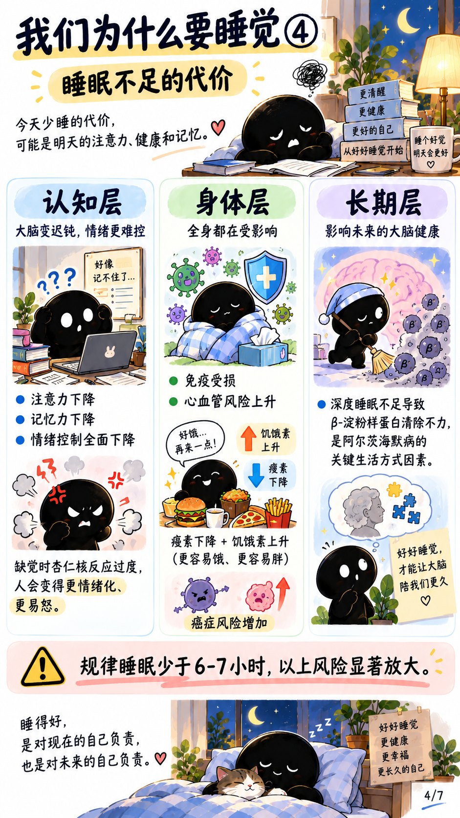 知识卡 6:睡眠不足的代价